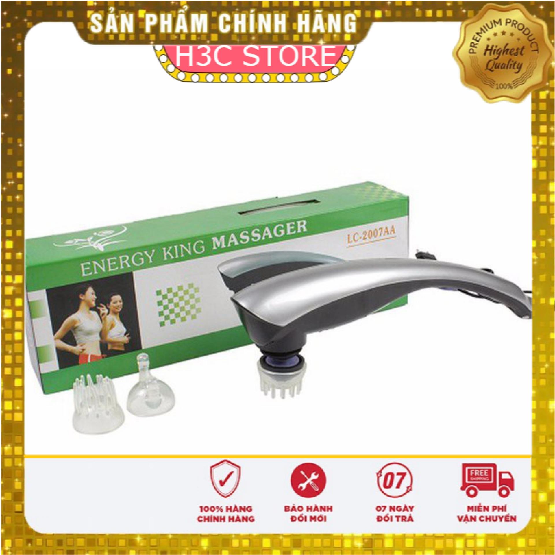 Máy mát xa cầm tay - Máy massage lưng LC 2007-AA giúp matxa toàn thân, đấm lưng giảm đau cổ vai gáy nhức hiệu quả - Máy massage toàn thân Energy King LC 2007AA - BH 12 tháng