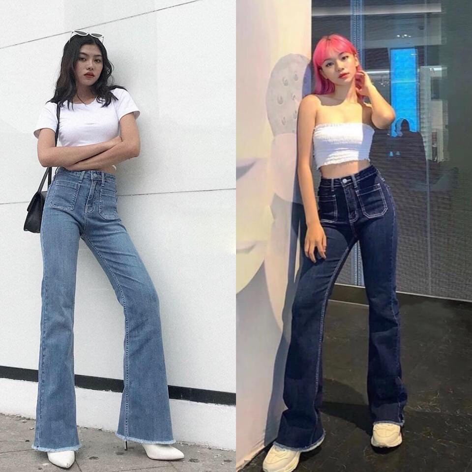 Quần jean ống rộng loe nhẹ sofm wear