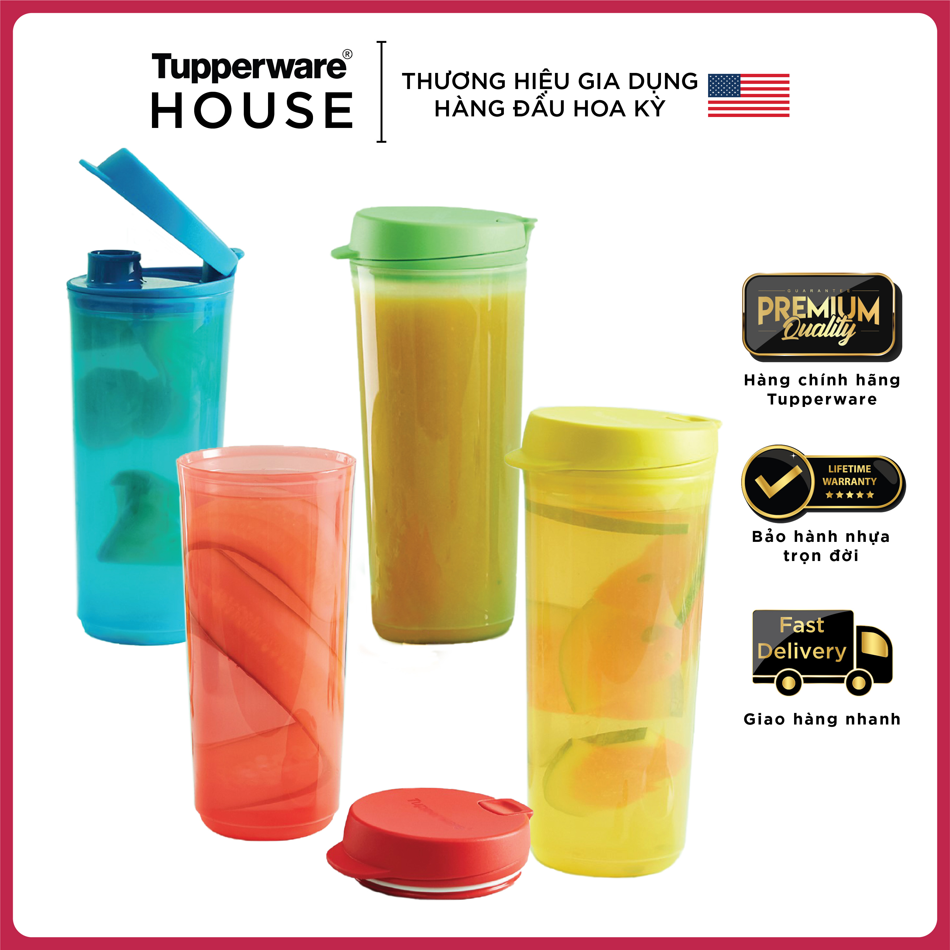 Ly nước Tupperware Thirst N Go 470ml