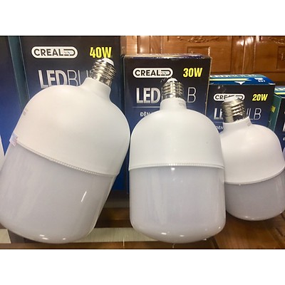  Bóng Đèn Led Búp Trụ 50W 40W 30W 20W 10W 5W Siêu Sáng Tiết Kiệm Điện Led Bulb Trụ  Chống Nước chiếu sáng không gian nội thất nhà hàng nhà phố biệt thự 