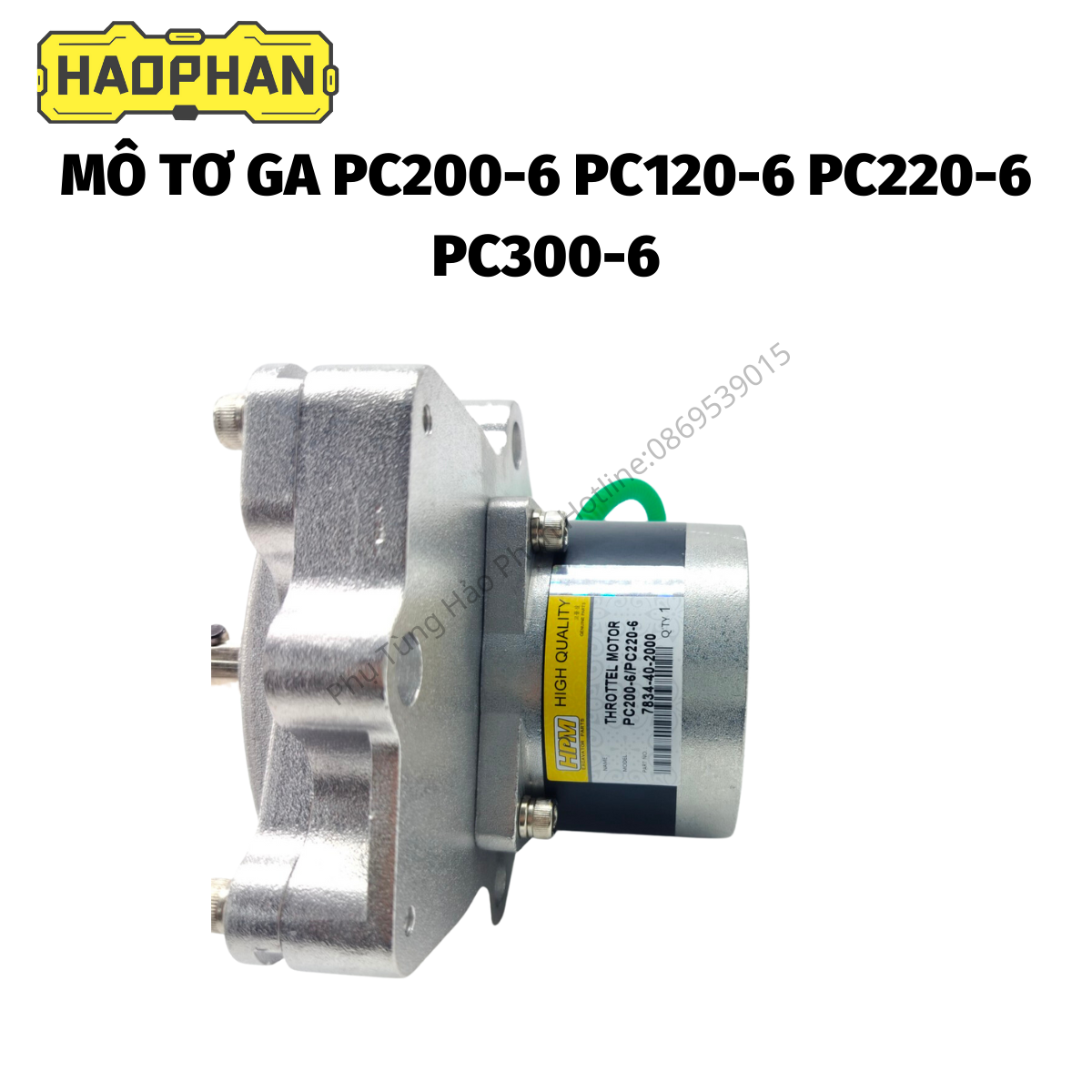 Mô tơ ga pc200-6, pc120-6, pc220-6, pc300-6 hàng hpm