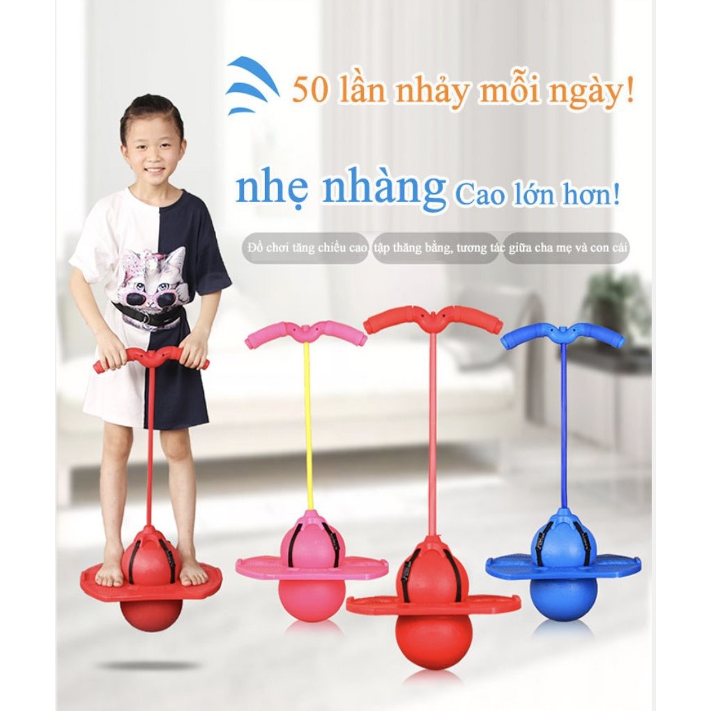 Bóng nhúng nhảy tăng cường thể chất phát triển chiều cao cho bé từ 7 tuổi Vitality Ball (Blue) (Bulb)