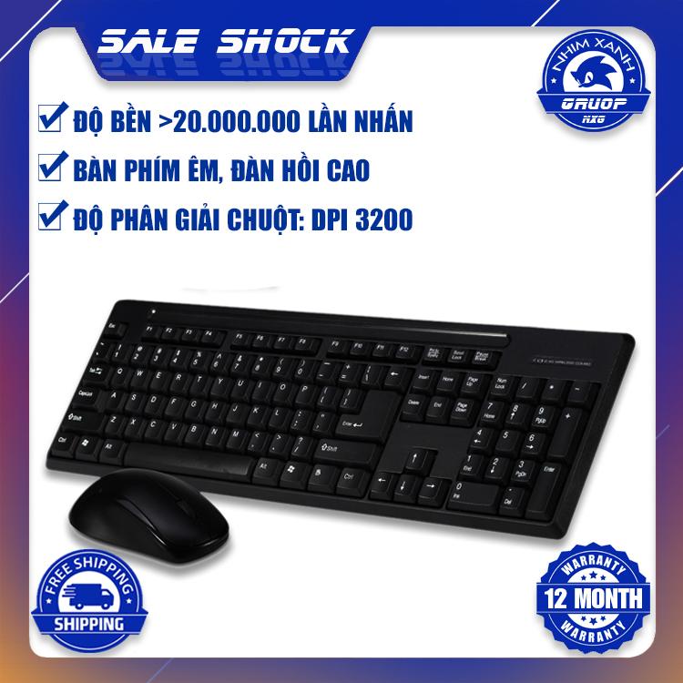 Bộ bàn phím và chuột văn phòng có dây D100 NXG