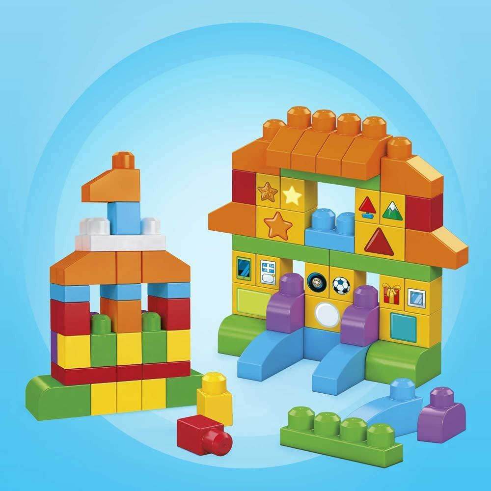 Đồ chơi lắp ráp/xếp hình Megabloks - Mega Bloks Lets Get Learning!-150 chi tiết-hàng nhập Mỹ