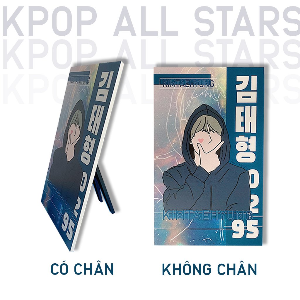 Frame BTS mã T2LINEART CÓ CHÂN ĐỂ BÀN- SIZE 10x15CM Suga Taehyung Jin JK Jungkook RM JhopeJimin trang trí sự kiện KAS - KPOP ALL STARS