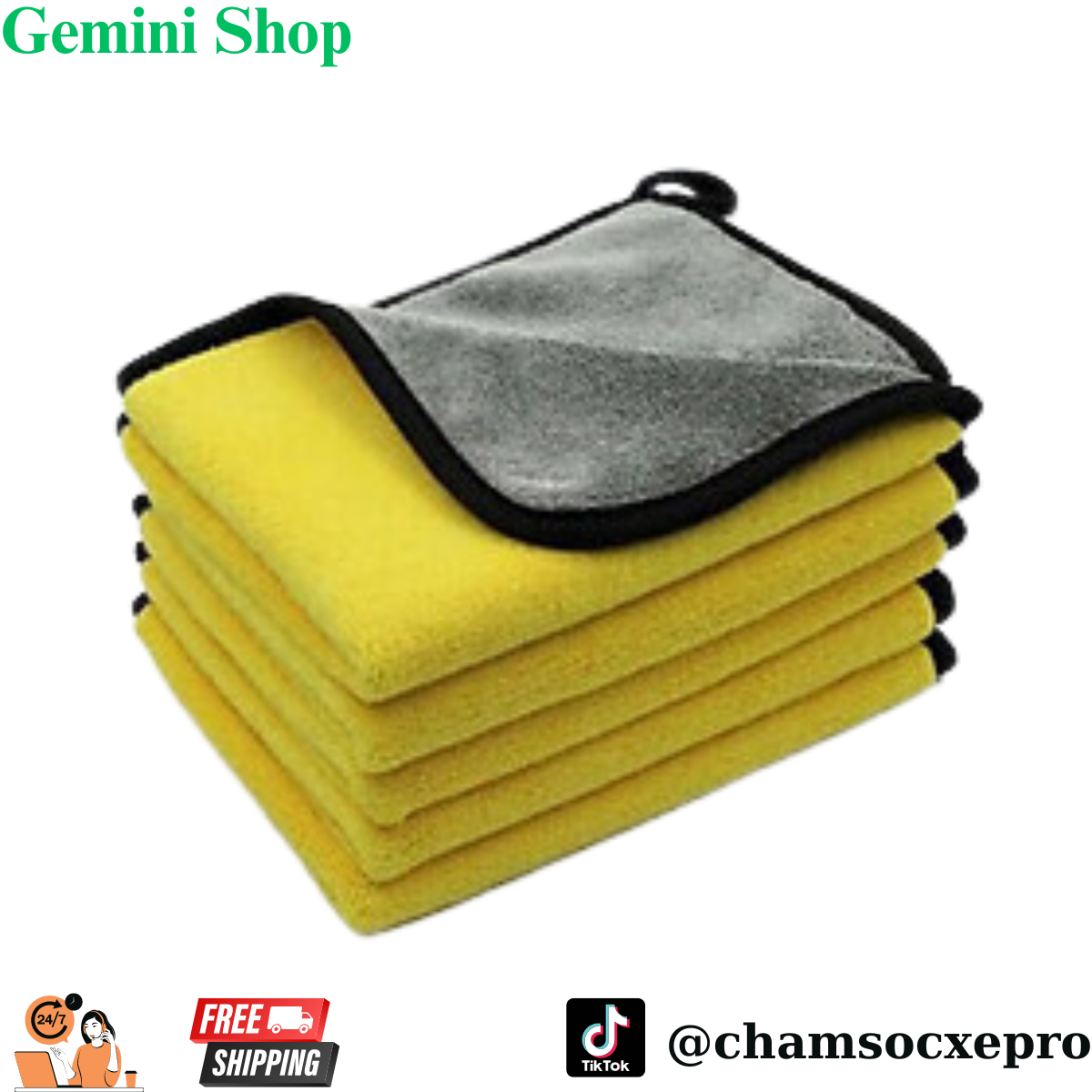 Combo 4 khăn lau xe, khăn siêu thấm hút 3m kích thước 30x60 . khăn rửa xe ô tô , xe máy cao cấp