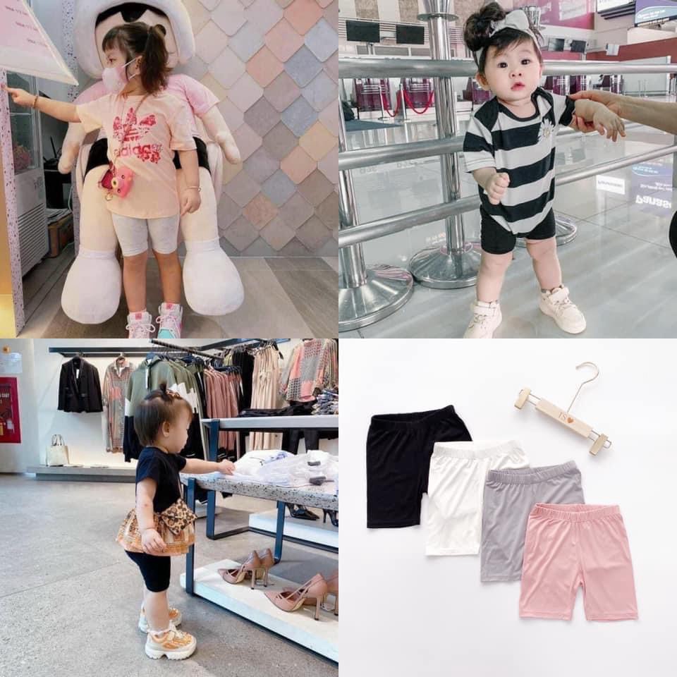 Quần legging lửng chất len tăm dễ thương cho bé gái 8-18kg
