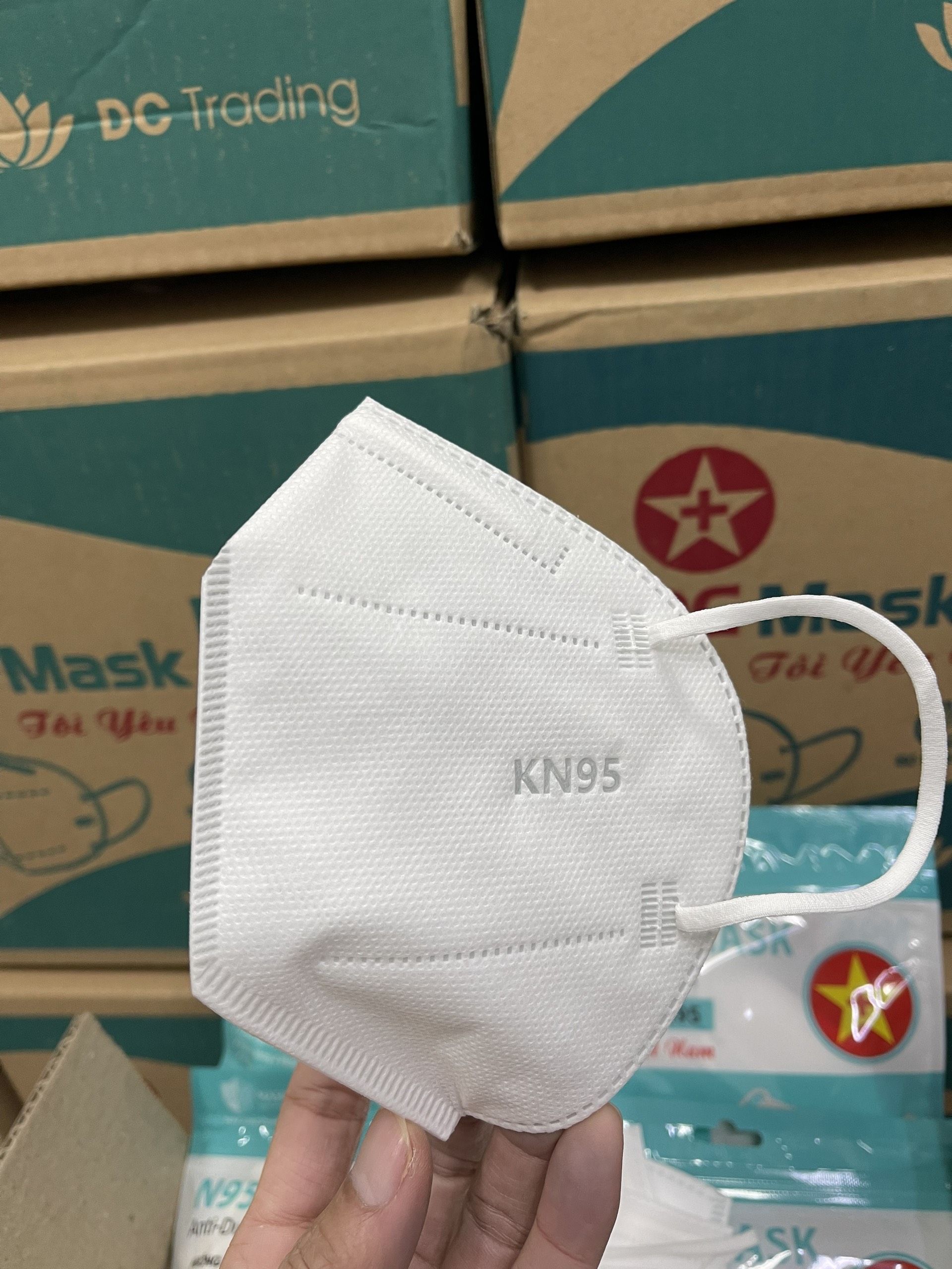 Khẩu trang xuất khẩu chính hãng N95 DC Mask không van cao cấp