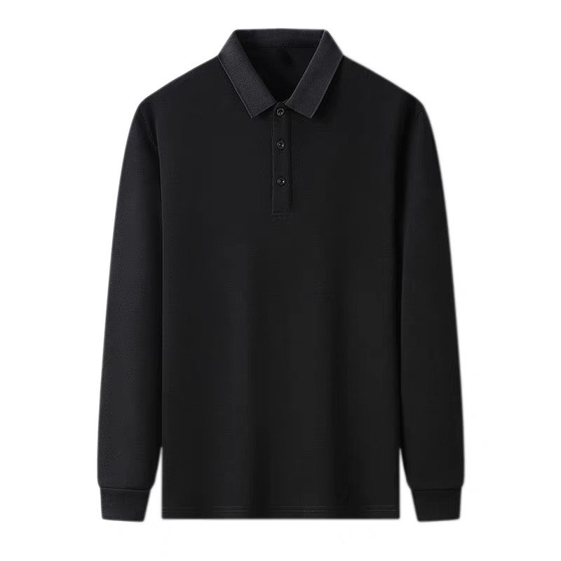 ÁO THUN NAM TAY DÀI CÓ CỔ BẺ MẪU MỚI 3 MÀU ÁO THUN NAM THU ĐÔNG DÀI TAY MÀU ĐEN MÀU TRẮNG TRƠN MÃ 40