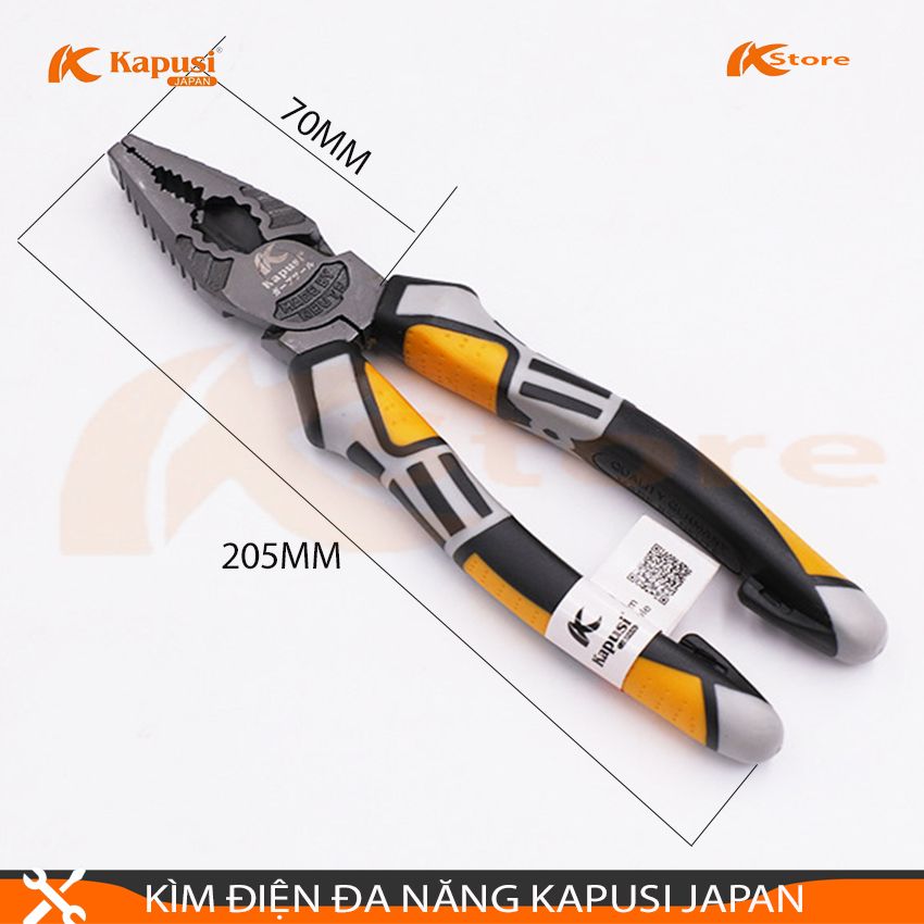 Kìm điện đa năng 8inch/205mm kapusi japan