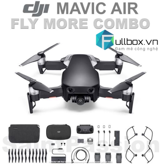 [Trả góp 0%]DJI mavic air bản fly more combo 3 pin + remote + phụ kiện )