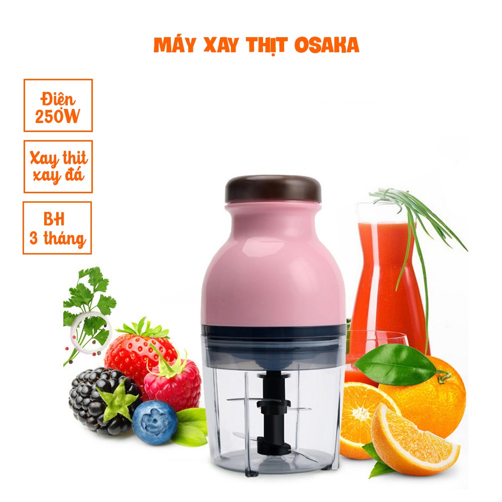 Máy xay thịt đá Osaka đa năng, xay sinh tố - MUA 01 TẶNG 02 KHĂN LAU | Bảo hành 3 tháng - Mianz Mart