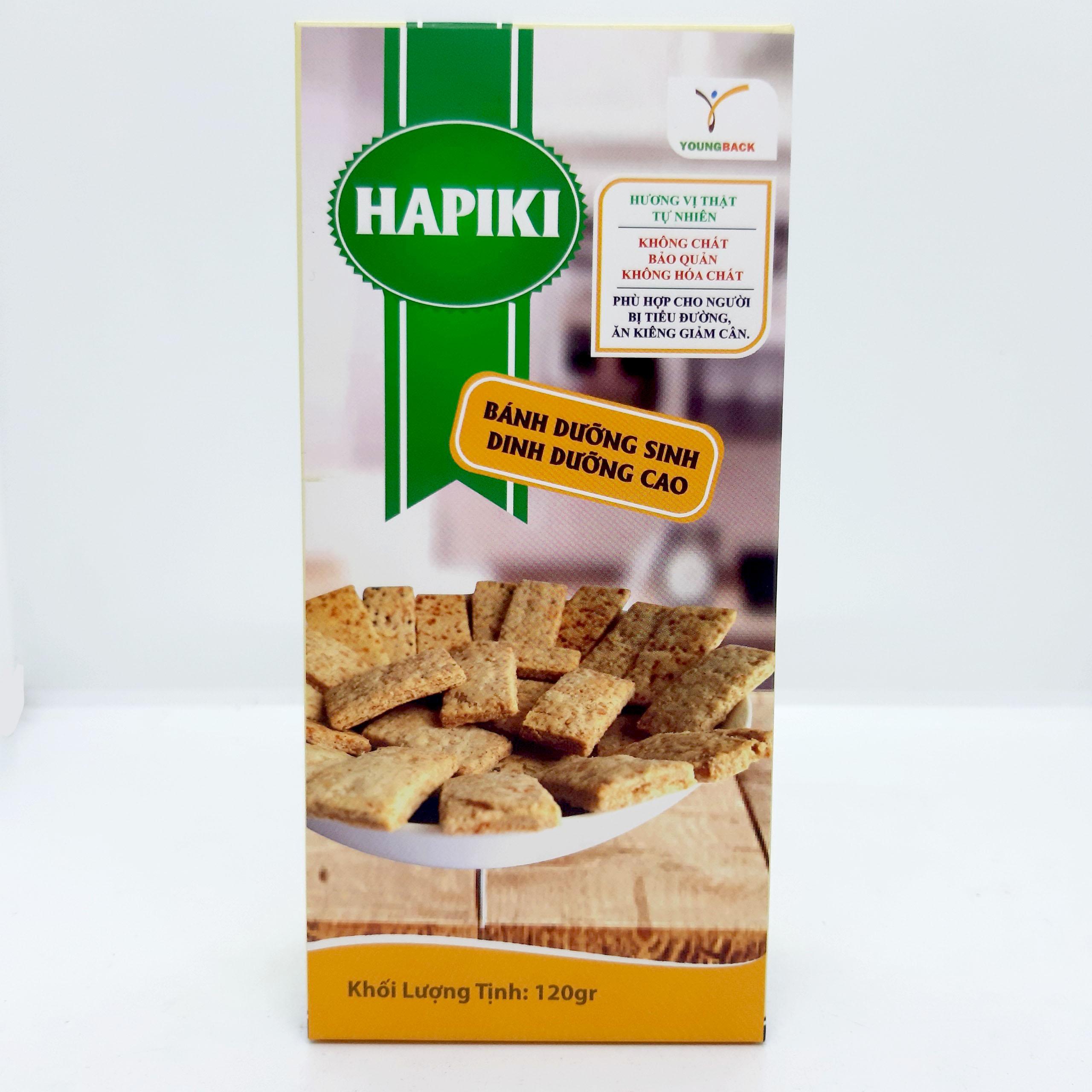 [HCM]Bánh Dưỡng Sinh Dinh Dưỡng Cao Hapiki Dành Cho Nười Tiểu Đường Và Ăn Kiêng ( Hộp 120g)