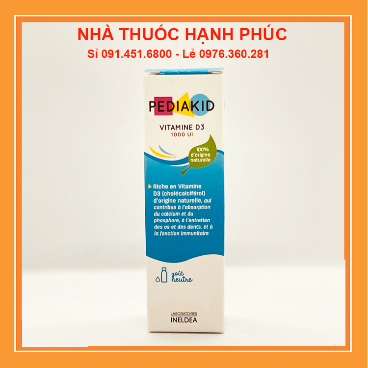 Vitamin D3 Pediakid cho bé từ sơ sinh của Pháp