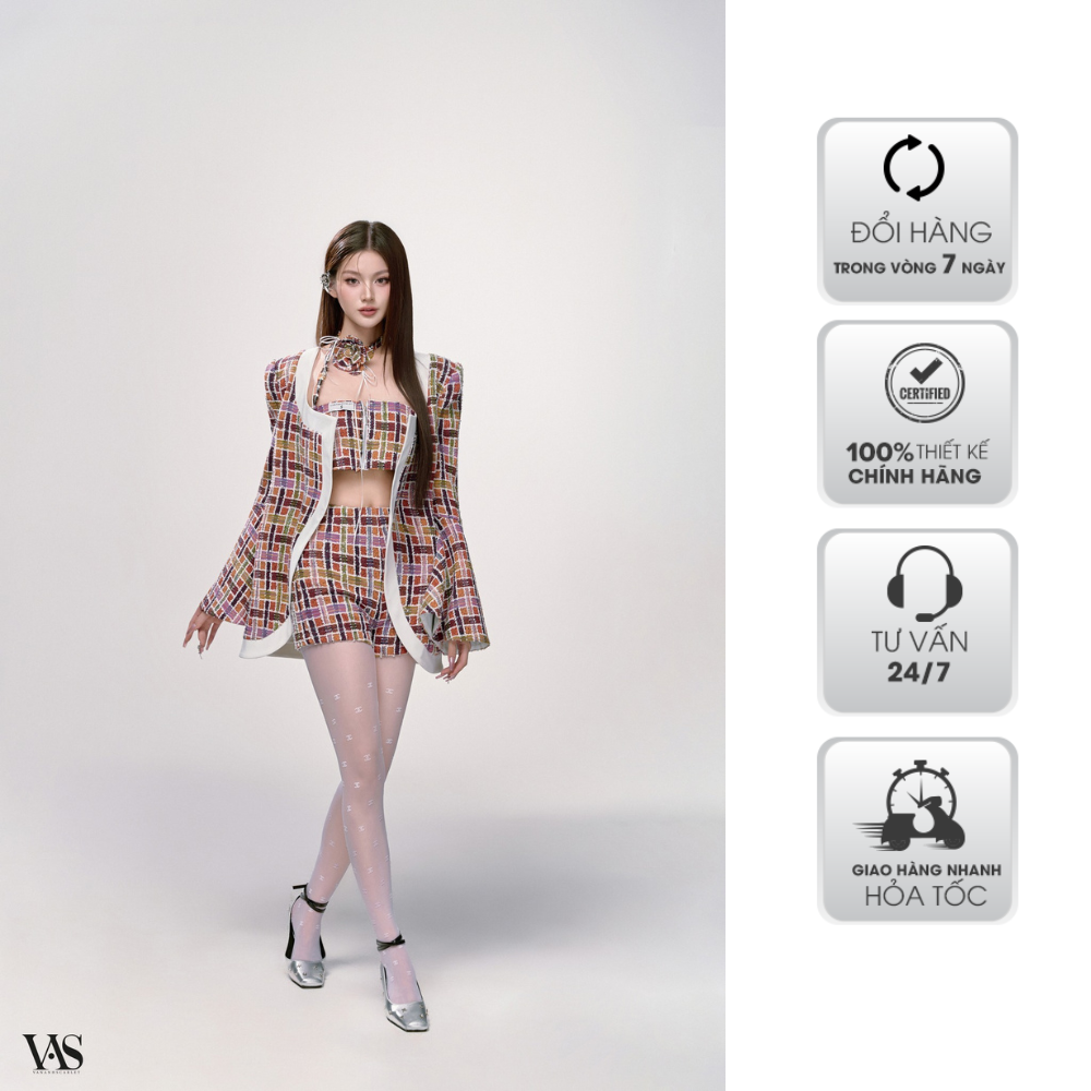 Set bộ vananhscarlet ba chi tiết thổ cẩm s005s24