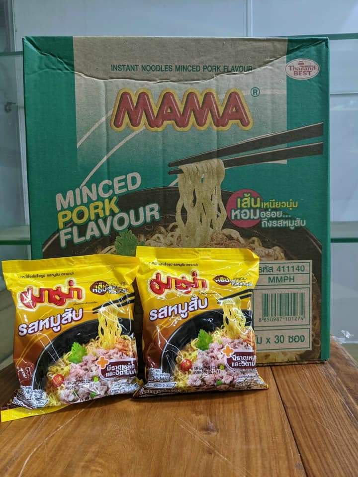 Thùng 30 Gói Mì Ma ma Thịt Bằm Thái Lan