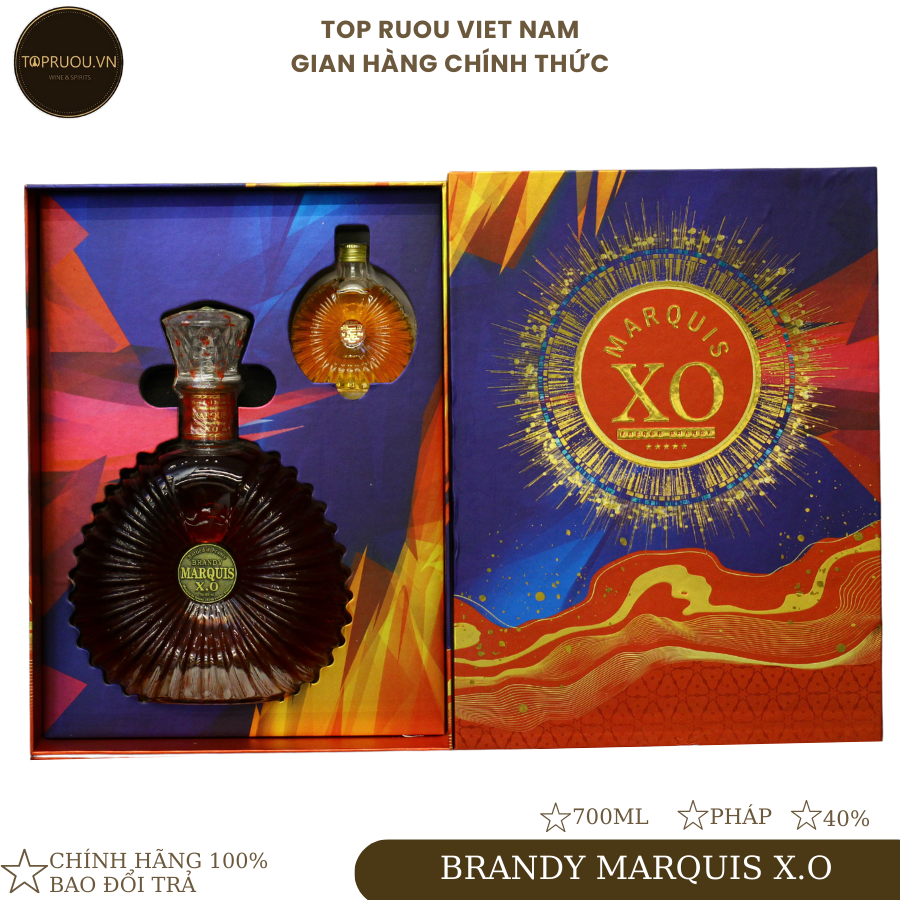 Rượu brandy xo marquis xo 700ml