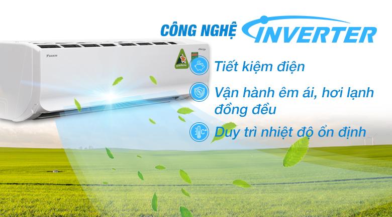 Công nghệ Inverter - Máy lạnh Daikin Inverter 2 HP FTKC50UVMV