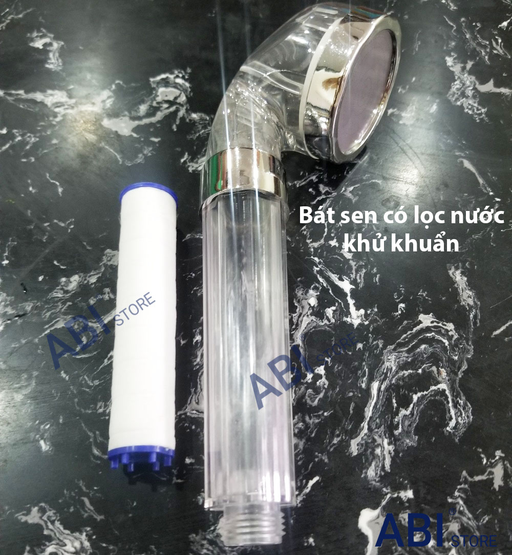 Bát sen tắm có thanh lọc nước kháng khuẩn, tay sen, vòi sen tắm