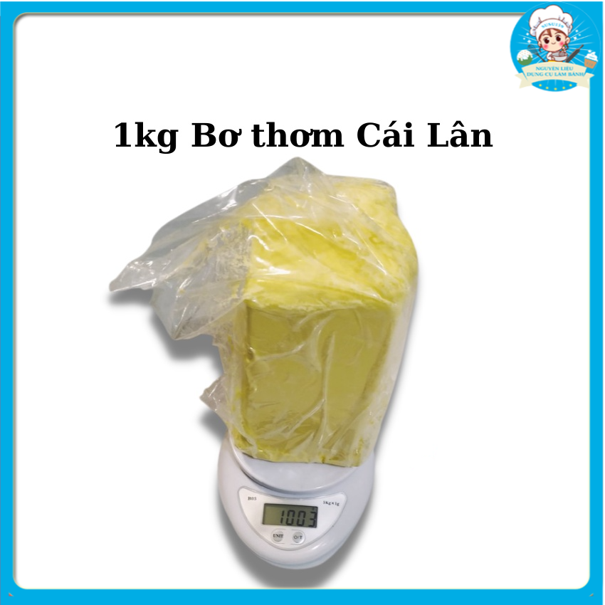 Bơ Thơm Cái Lân 1Kg Bơ Lạt Dùng Trong Làm Các Loại Bánh Quy, Bánh Ngọt, Làm Bắp Rang Bơ