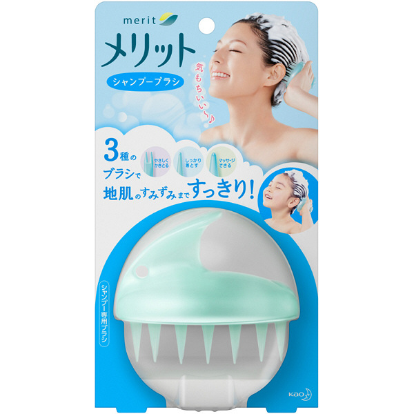 Lược gội đầu giúp massage, làm sạch da đầu kao nhật bản - hàng nội địa nhật