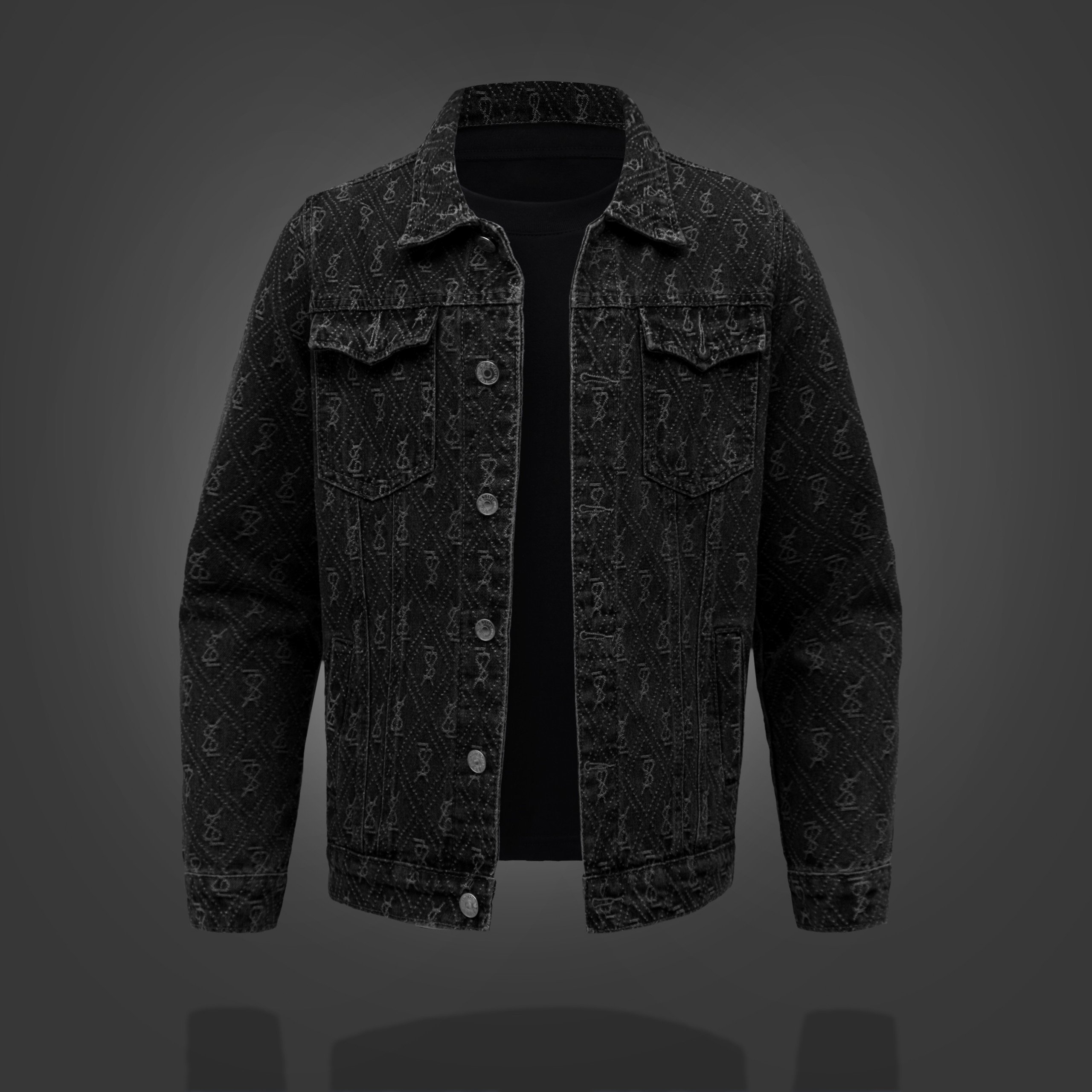 Áo khoác jean nam cao cấp, áo khoác bò thiết kế dày dặn, cá tính, dễ phối đồ LUXURY