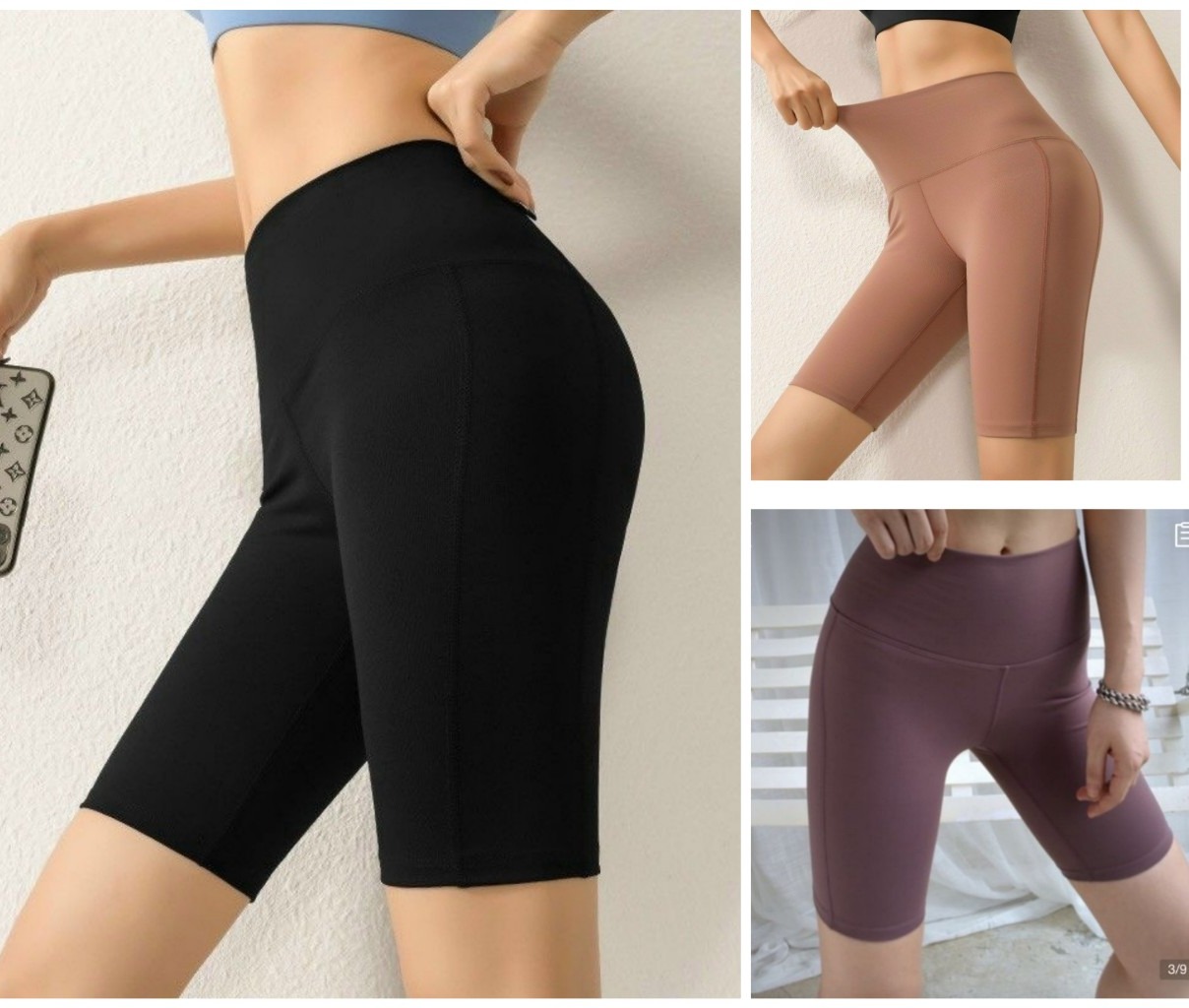 quần đùi lỡ thể thao tập gym yoga nữ