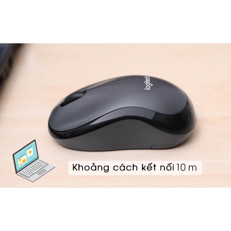 Xả Chuột không dây Logitech Silent M220 không tiếng ồn