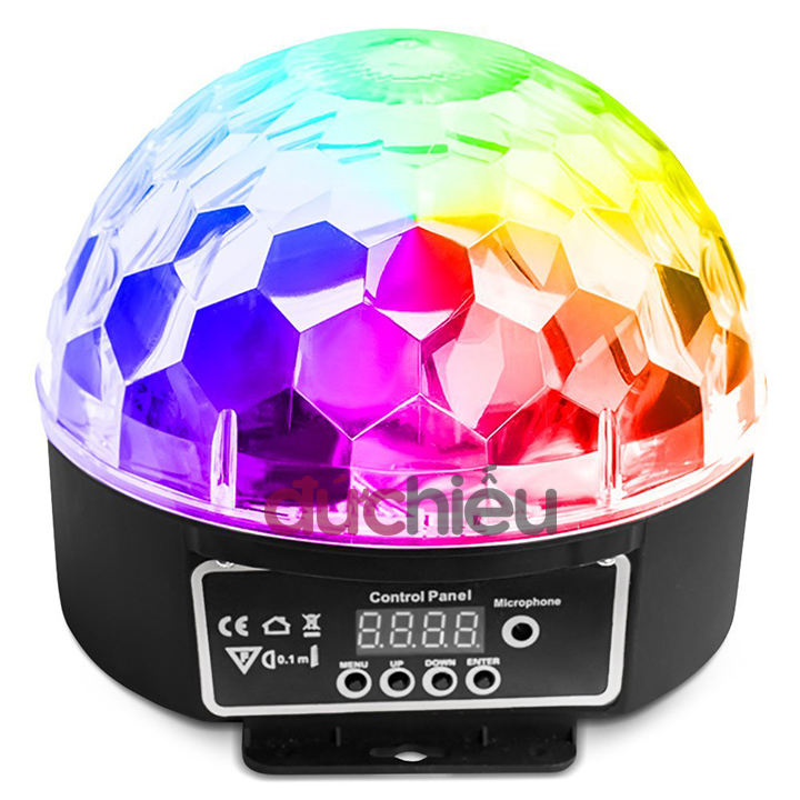 Đèn LED xoay 7 màu vũ trường cảm ứng nhạc 18w