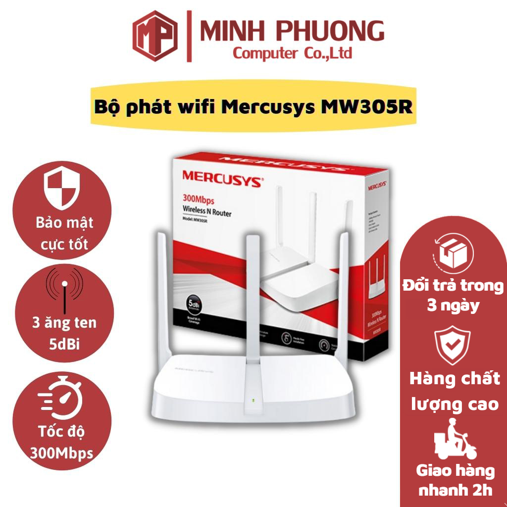 Bộ phát wifi MERCUSYS 3 râu MW305R