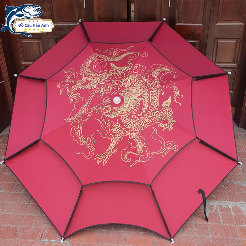 Ô câu cá kim long che nắng che mưa dù câu cá 2 tầng cao cấp kk31