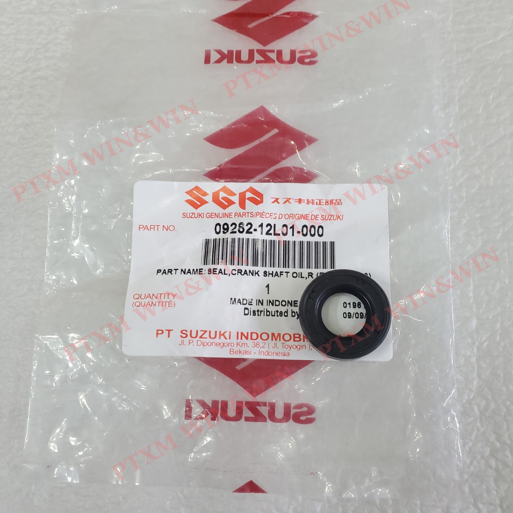 Phốt dên, phốt bơm nhớt raider fi, raider, satria fi zin suzuki indo - 09282-12l01-000