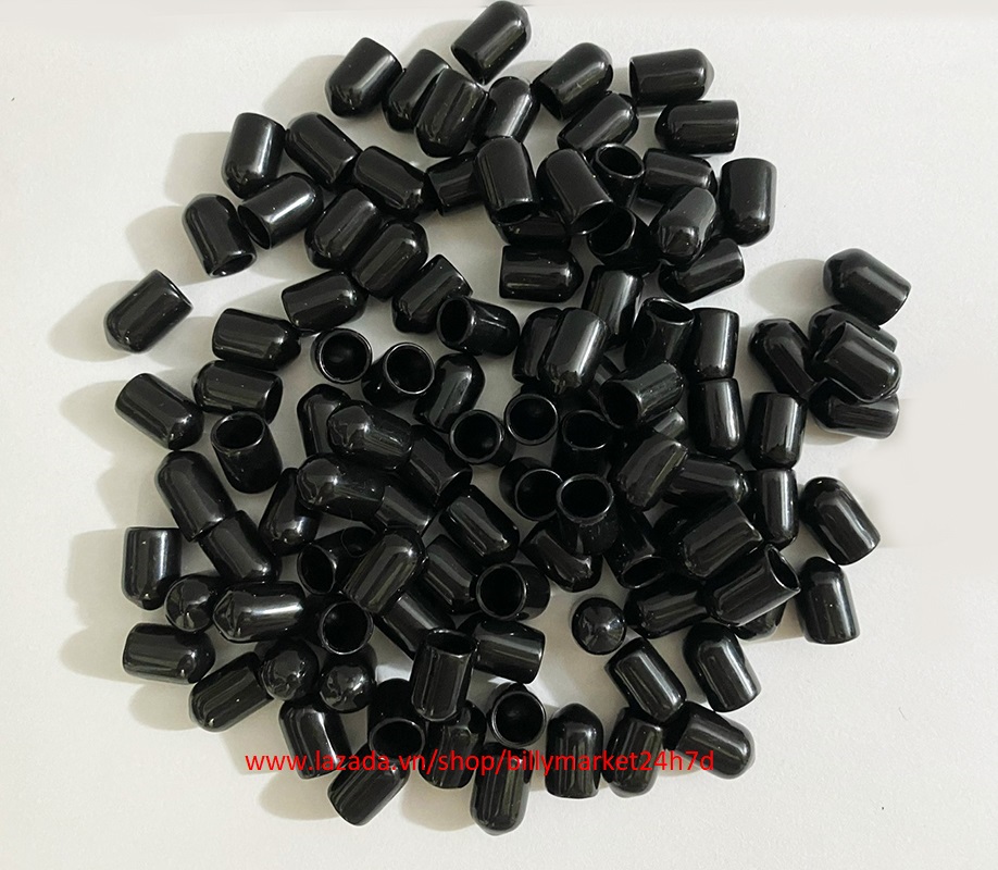 Bộ 3 Nắp Che Bụi cho Van nạp một chiều chân 10mm - Van nạp 1 chiều chân 10, nắp đậy, đầu bịt, cao su bịt van, đầu cao su, nắp bịt van