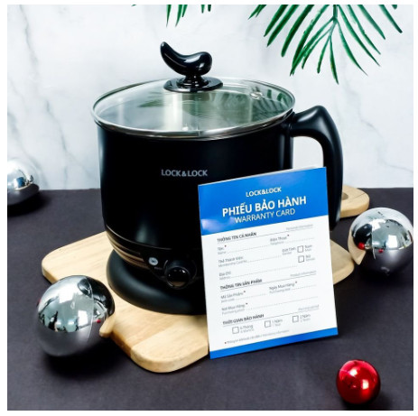 Nồi điện đa năng lock&lock multi pot 1.2l ejp316blk, 220v, 50hz, 600w – màu đen