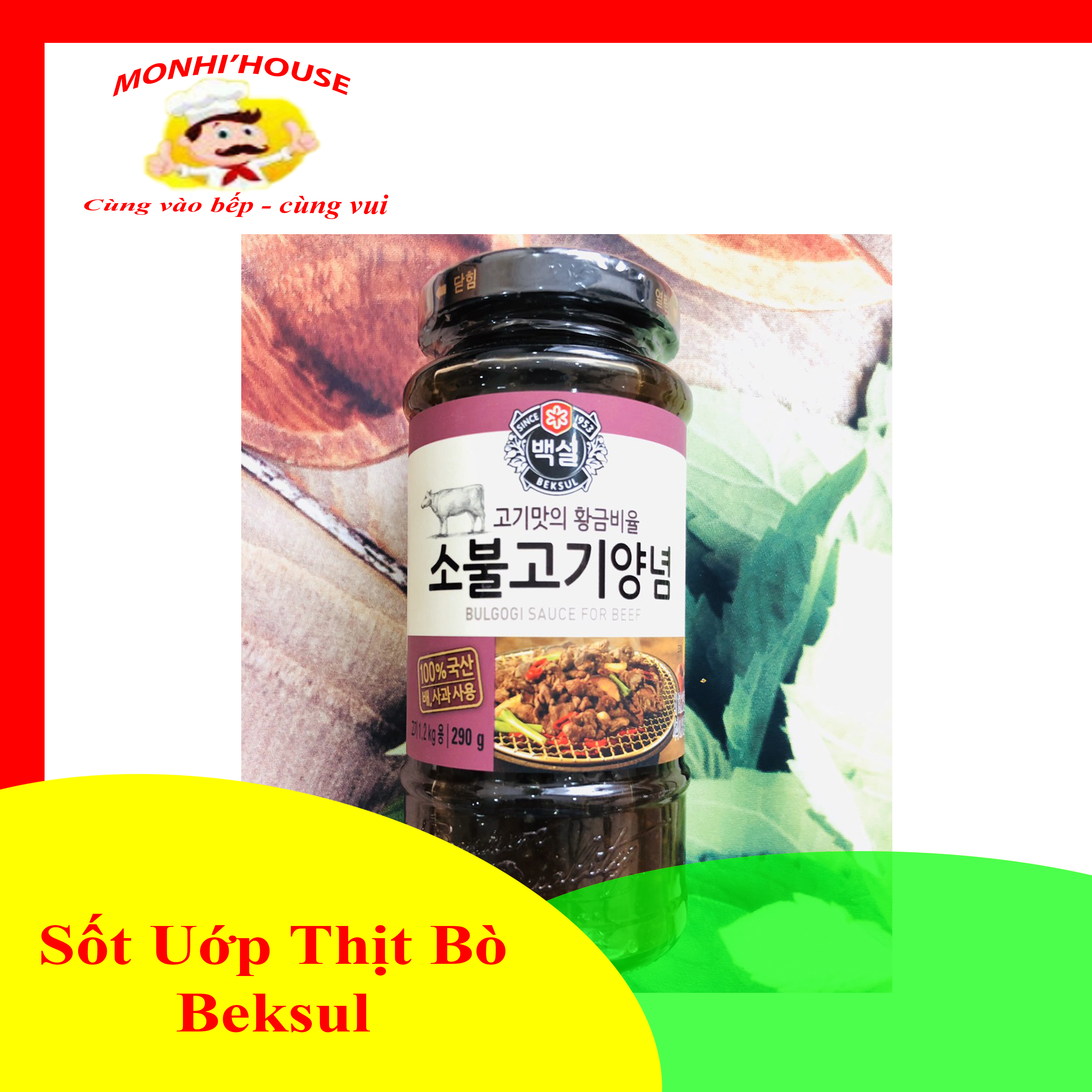 sốt ướp thịt bò Beksul 290g_Doanvatgiasi