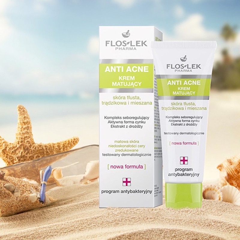 Sữa rửa mặt sạch khuẩn cho da dầu mụn được khuyên dùng Floslek anti acne bacterial face