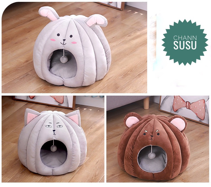Ổ nhà nệm con vật siêu dễ thương chất mịn siêu yêu cho chó mèo thú cưng - Nhà đệm cho thú cưng - Channsusu Pet Shop