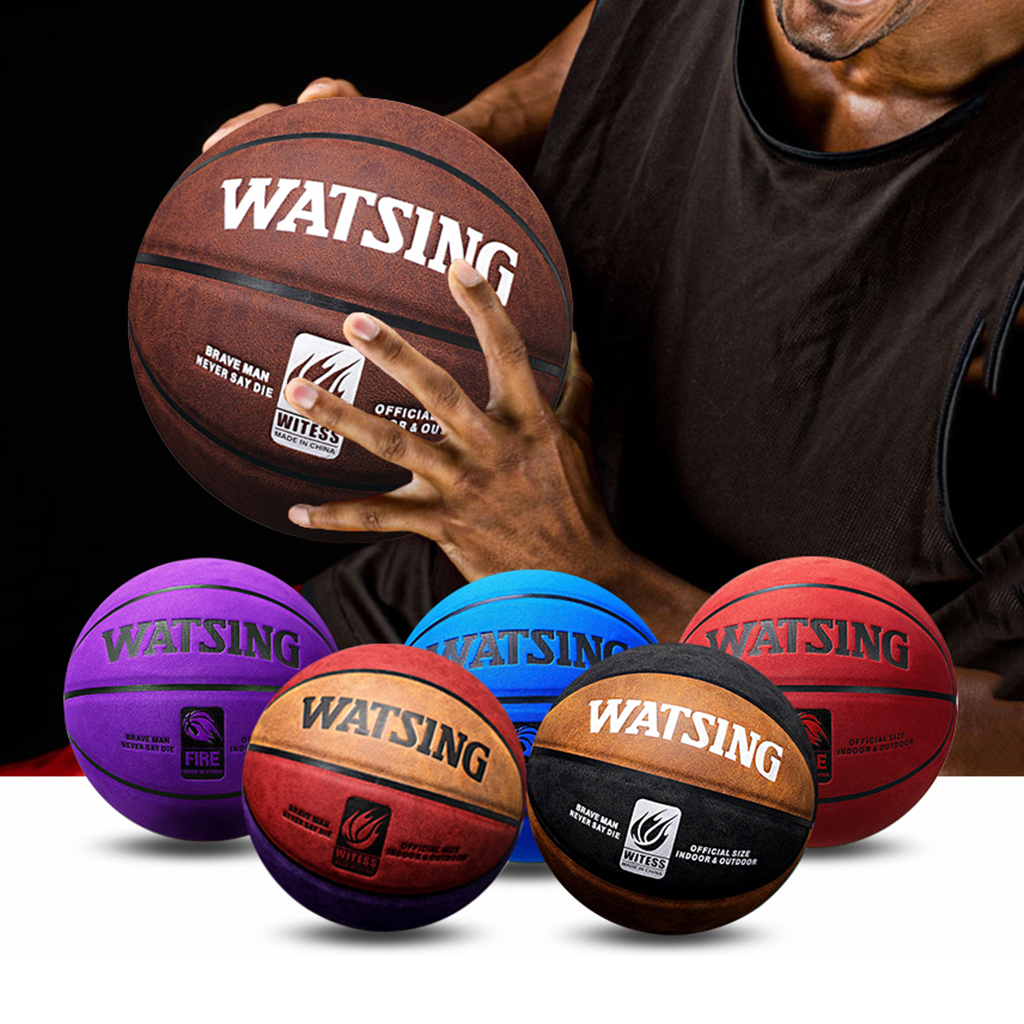 Bóng Rổ Da Lộn Size Số 7 Chính Hãng WATSING Da Chống Mòn Siêu Bền Thích Hợp Chơi Sân Bóng Rổ Ngoài Trời OutDoor