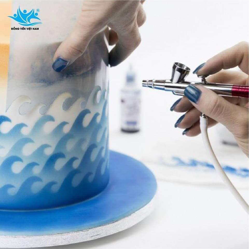 Máy phun màu bánh kem - Đồng Tiến  Việt Nam - Bảo hành 6 tháng