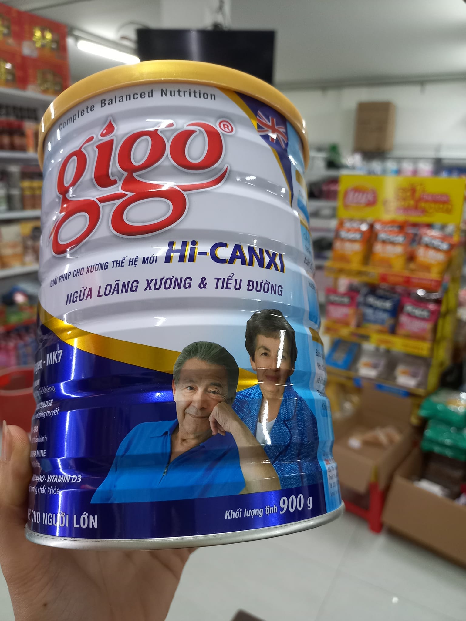 Sữa cho người già gigo hi-canxi ngừa loãng xương và tiểu đường - sữa gigo hi-canxi 900g