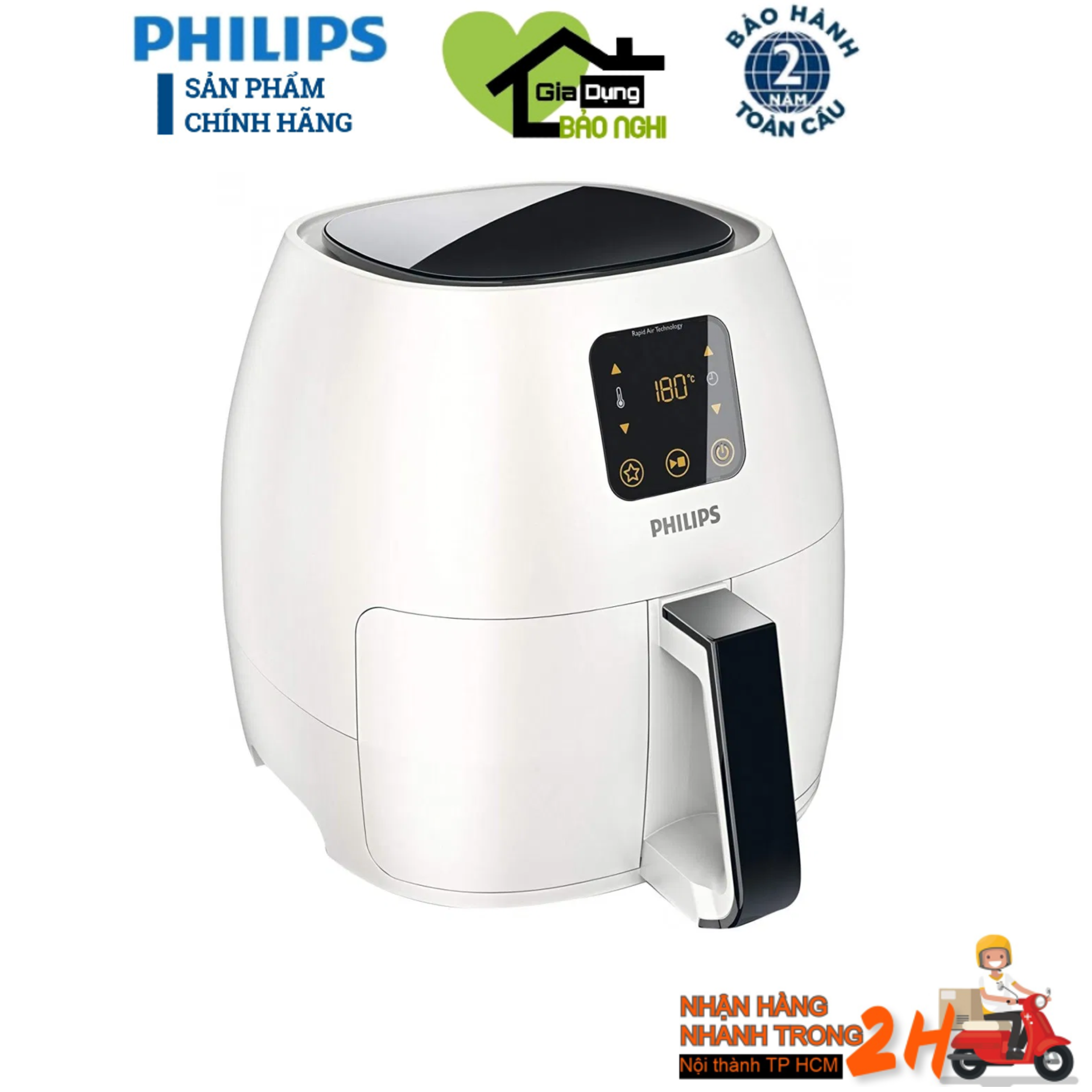 Nồi chiên không dầu philips hd9240/30