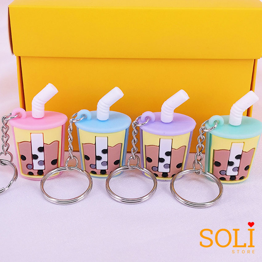 Móc khóa ly trà sữa cute MK13