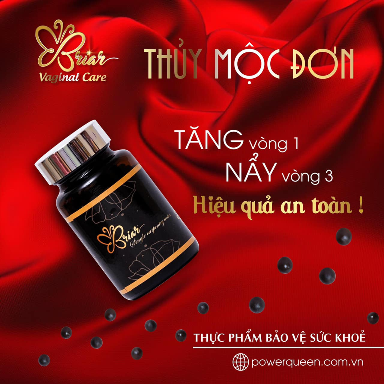 VIÊN ĐIỀU HUYẾT THUỶ MỘC ĐƠN BRIAR Tặng 1 viên đặt Briar pk