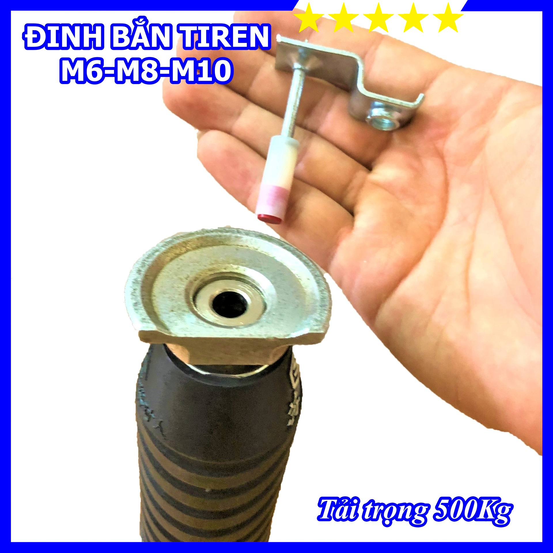 Đinh bắn ty ren tiêu âm chuyên dùng cho trần thạch cao - đinh tắc kê sắt nở m6 m8 m10 - hộp 100 đinh