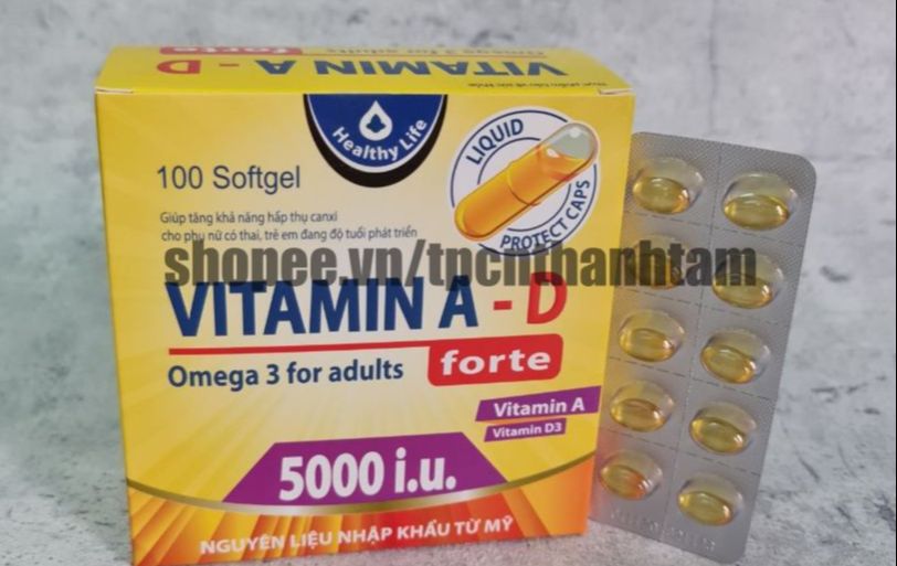 Viên uống bổ sung VITAMIN A-D giúp bố sung vitamin A