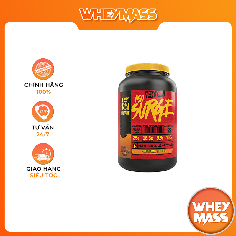 Sữa Tăng Cơ Mutant Iso surge 1.6 Lbs (0.77kg)