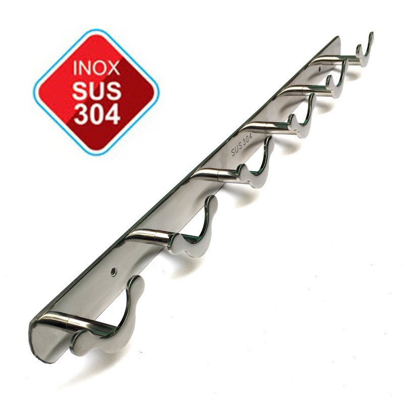 Mắc áo inox 304 - Mắc áo cao cấp loại 1 (7 móc)