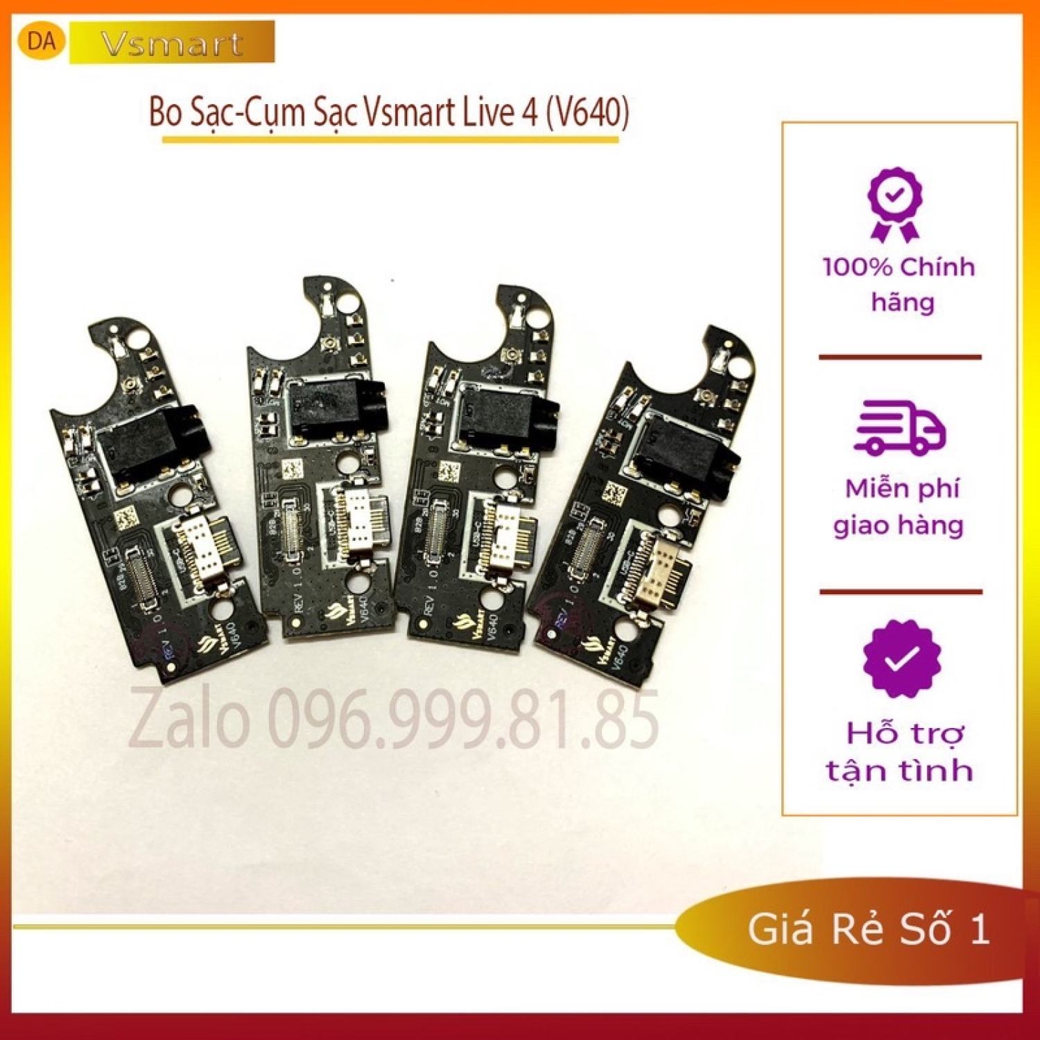 Bo sạc cụm sạc vsmart live 4 new chính hãng
