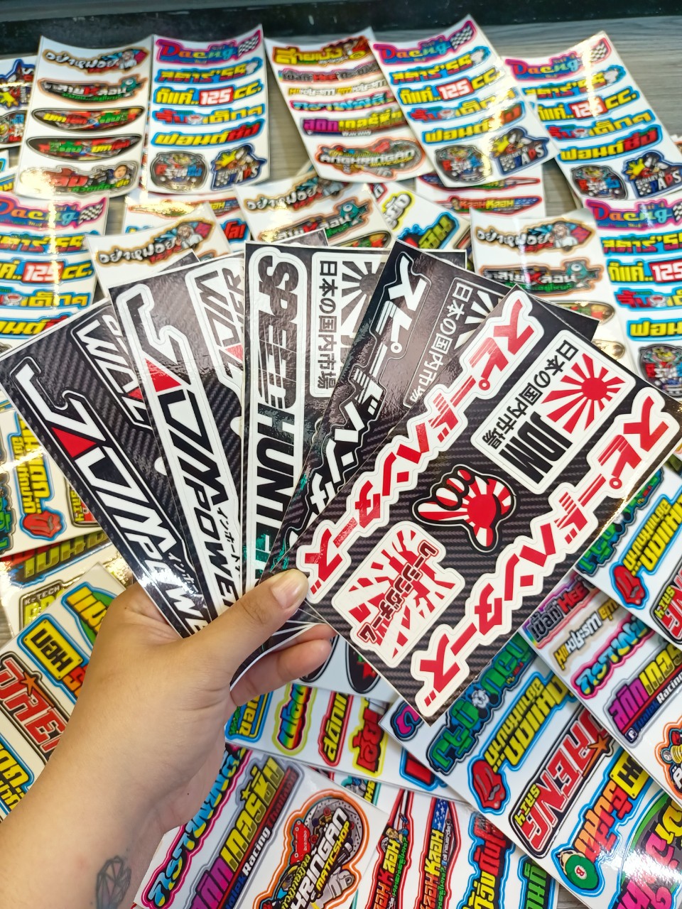 Tem set sticker jdm dán trang trí xe