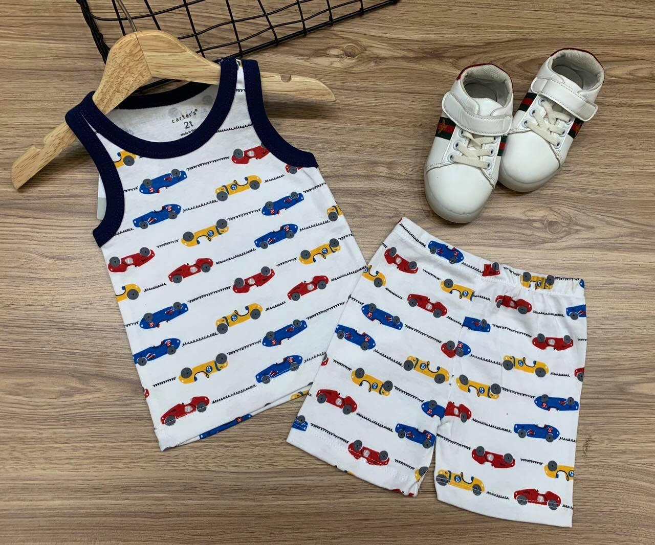 [HCM]bộ balo bé trai - thun borip xuất khẩu - set 3 bộ - size 2-7-đồ bộ ba lỗ bé trai-bộ quần áo ba lỗ cho bé trai